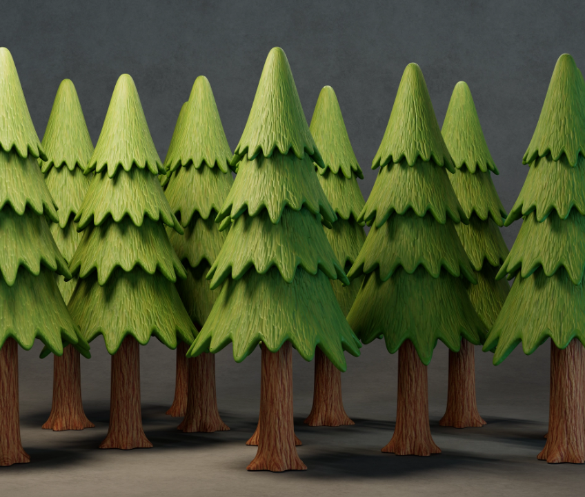 Stylized Tree of Cedar thumbnail