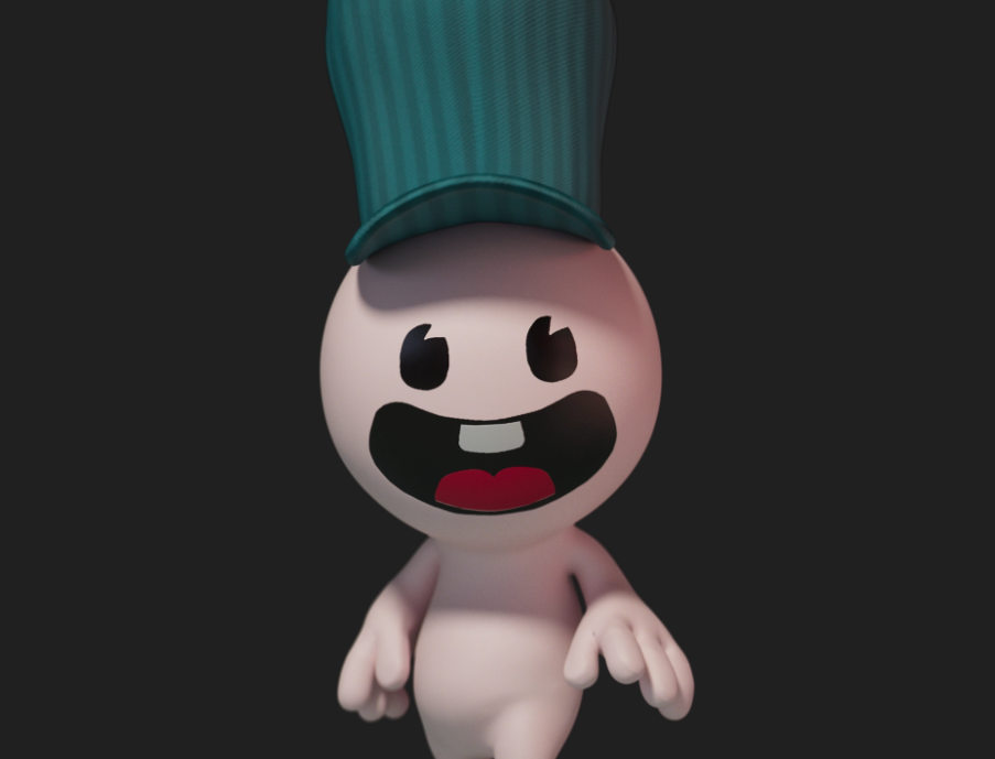Simple 3D Cartoon Character thumbnail