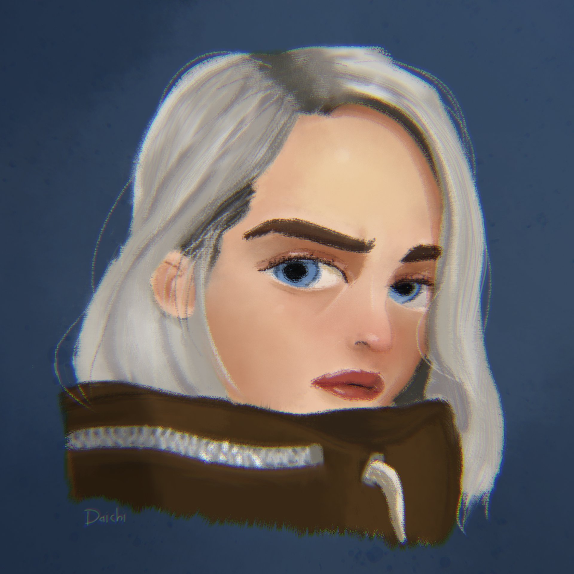 Billie Eilish Portrait Drawing thumbnail